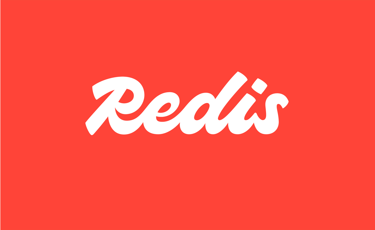 Redis Logo on Red Background